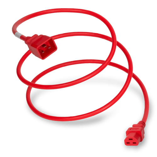 Plug (Male) : IEC 60320 C20 Connector (Female) : IEC 60320 C21 Color : Red