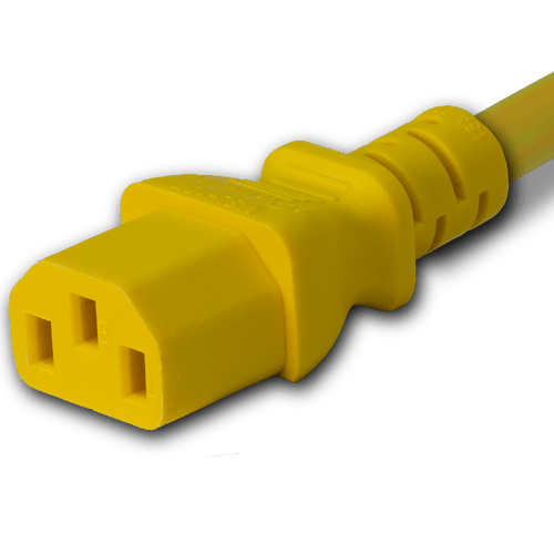 Connector (Female) : IEC 60320 C13 Color : Yellow