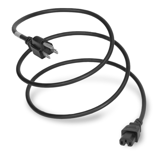 Plug (Male) : NEMA 5-15P Connector (Female) : IEC 60320 C15 Color : Black