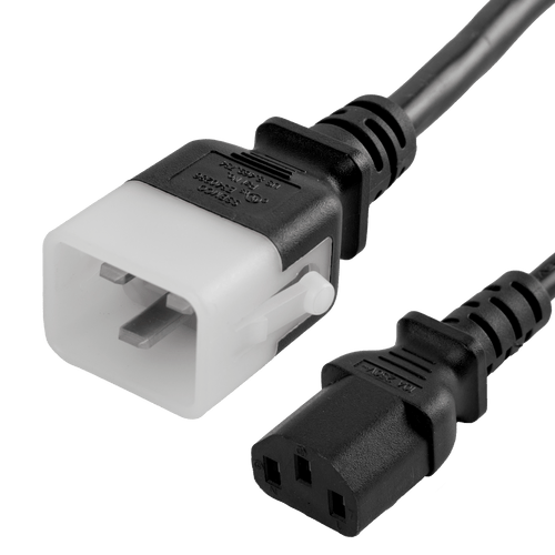 6FT P-Lock C20 to C13 15A 250V BLACK