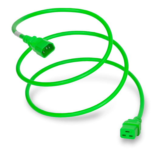 Plug (Male) : IEC 60320 C14 Connector (Female) : IEC 60320 C19 Color : Green