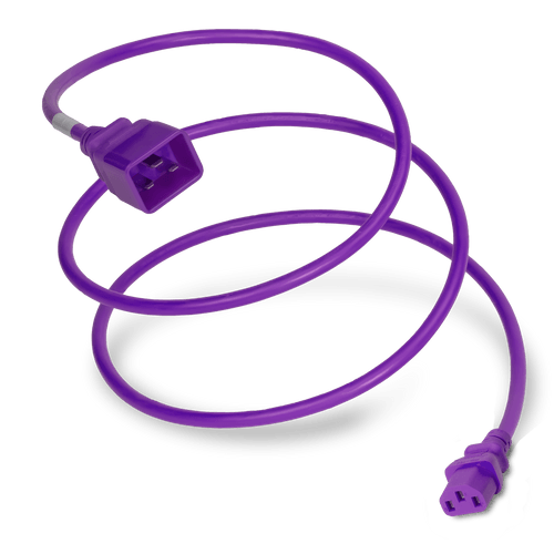 Plug (Male) : IEC 60320 C20 Connector (Female) : IEC 60320 C13 Color : Purple
