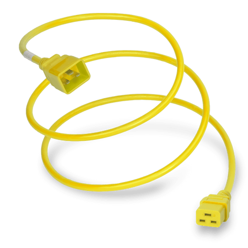 Plug (Male) : IEC 60320 C20 Connector (Female) : IEC 60320 C19 Color : Yellow
