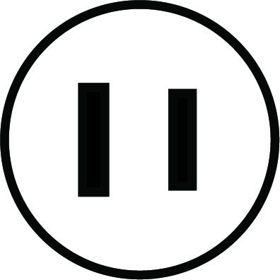 Japan JIS8303 2-Pin 1-15P pinout