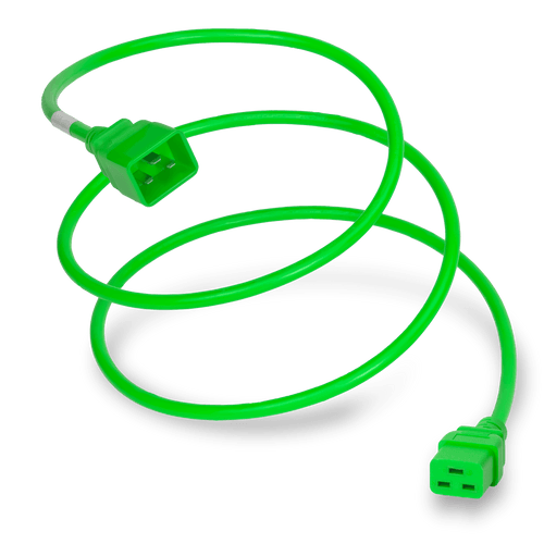 Plug (Male) : IEC 60320 C20 Connector (Female) : IEC 60320 C19 Color : Green