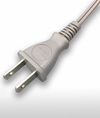 Picture of Japan JIS8303 2-Pin 1-15P | White Strain Relief