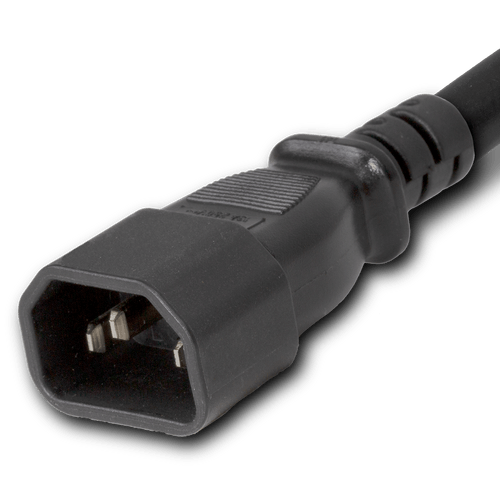 Color : Black Plug (Male) : IEC 60320 C14