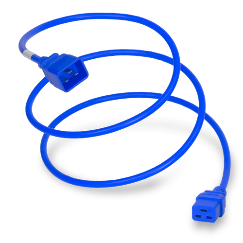 Plug (Male) : IEC 60320 C20 Connector (Female) : IEC 60320 C19 Color : Blue