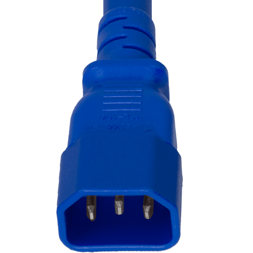 Plug (Male) : IEC 60320 C14 Color : Blue