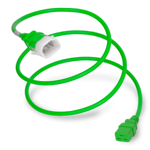 18FT Green P-Lock C14 to C19,15A/250V, 14AWG SJT Locking Power Cord