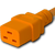 Connector (Female) : IEC 60320 C19 Color : Orange