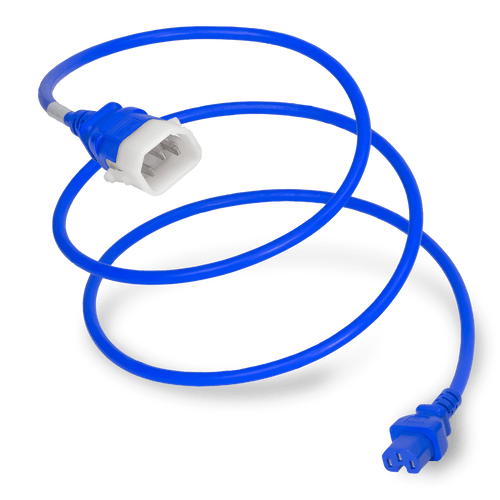 Plug (Male) : IEC 60320 C14 Locking (P-Lock) Connector (Female) : IEC 60320 C15 Color : Blue