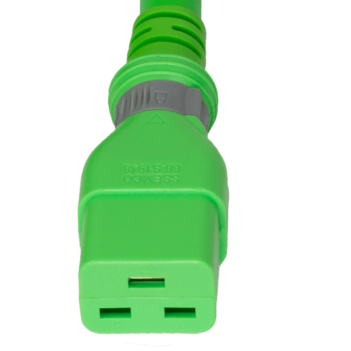 Connector (Female) : IEC 60320 C19 S-Lock (Universal Locking) Color : Green