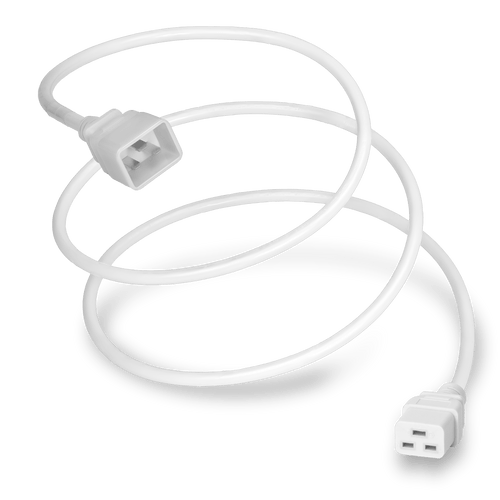 Plug (Male) : IEC 60320 C20 Connector (Female) : IEC 60320 C19 Color : White