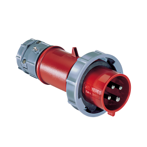 IEC 60309 30A 480V 3-phase RED plug, IP67