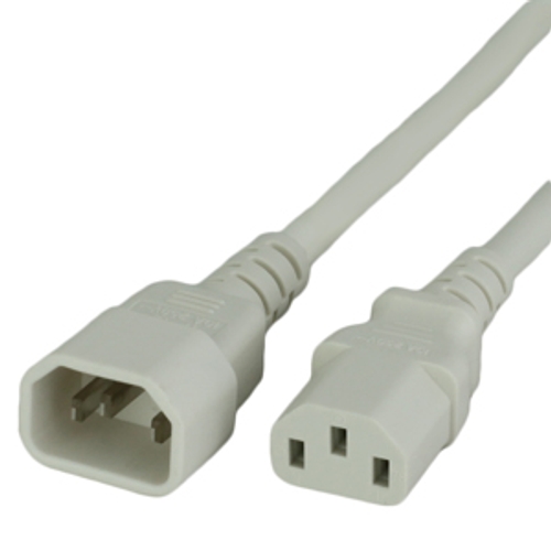 10a c14 c13 lszh power cords white WHITE 10A C13 C14 Power Cords Front_small.jpg