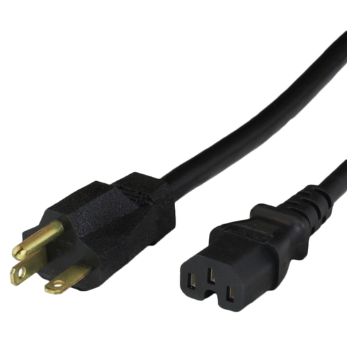 10FT 6-20P C15 15A 250V BLACK Power Cord