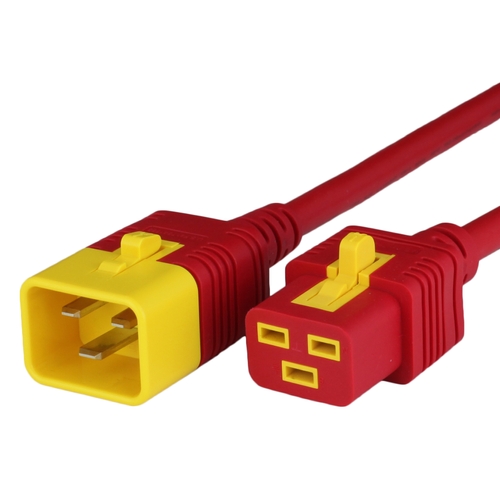 16A VLock C20 C19 Power Cords RED Front.jpg