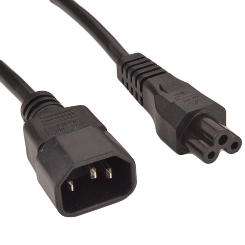 1ft iec60320 c14 to c5 25a 250v h05vvf3g075 power cord black 1405 X xxx.jpg