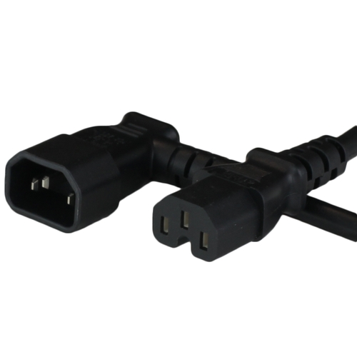 1ft iec60320 left angle c14 to c15 15a 250v 14awg sjt power cord black Front.jpg