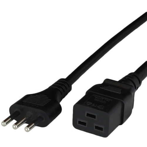 250cm 8ft italy plug to iec60320 c19 16a 250v h05vvf3g15 power cord black Front.jpg