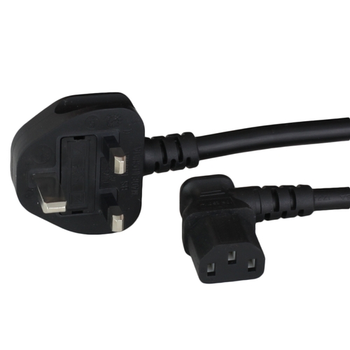 250cm uk bs1363 down angle to iec60320 c13 left angle 10a 250v h05vvf3g10 power cord black Front.jpg