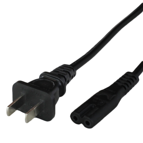 6ft china gb1002 2pin plug to iec60320 c7 25a 250v h03vvh2f 075mm2 power cord black Front.jpg