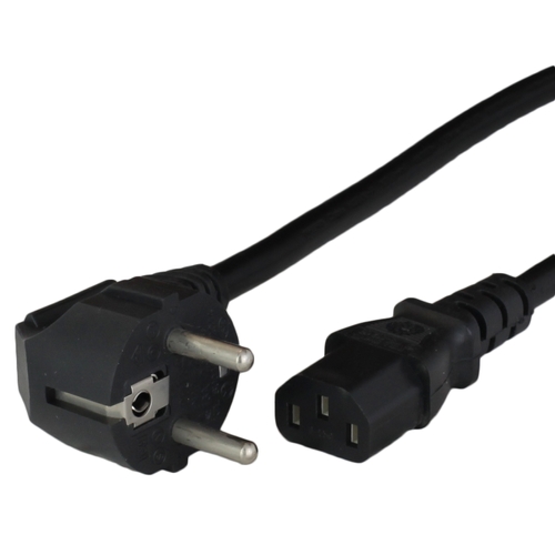 6ft schuko cee77 down angle to iec60320 c13 10a 250v power cord black Front.jpg