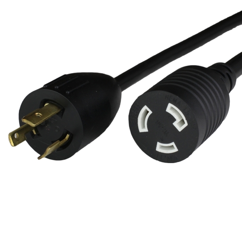 25FT L5-20 20A 125V Extension Cord - BLACK