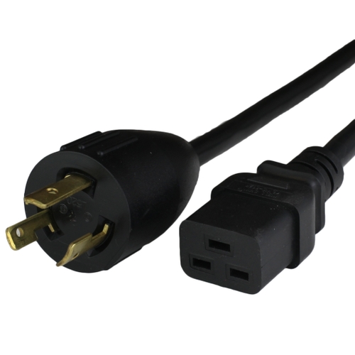 8FT L5-20P C19 20A 125V 12awg BLACK