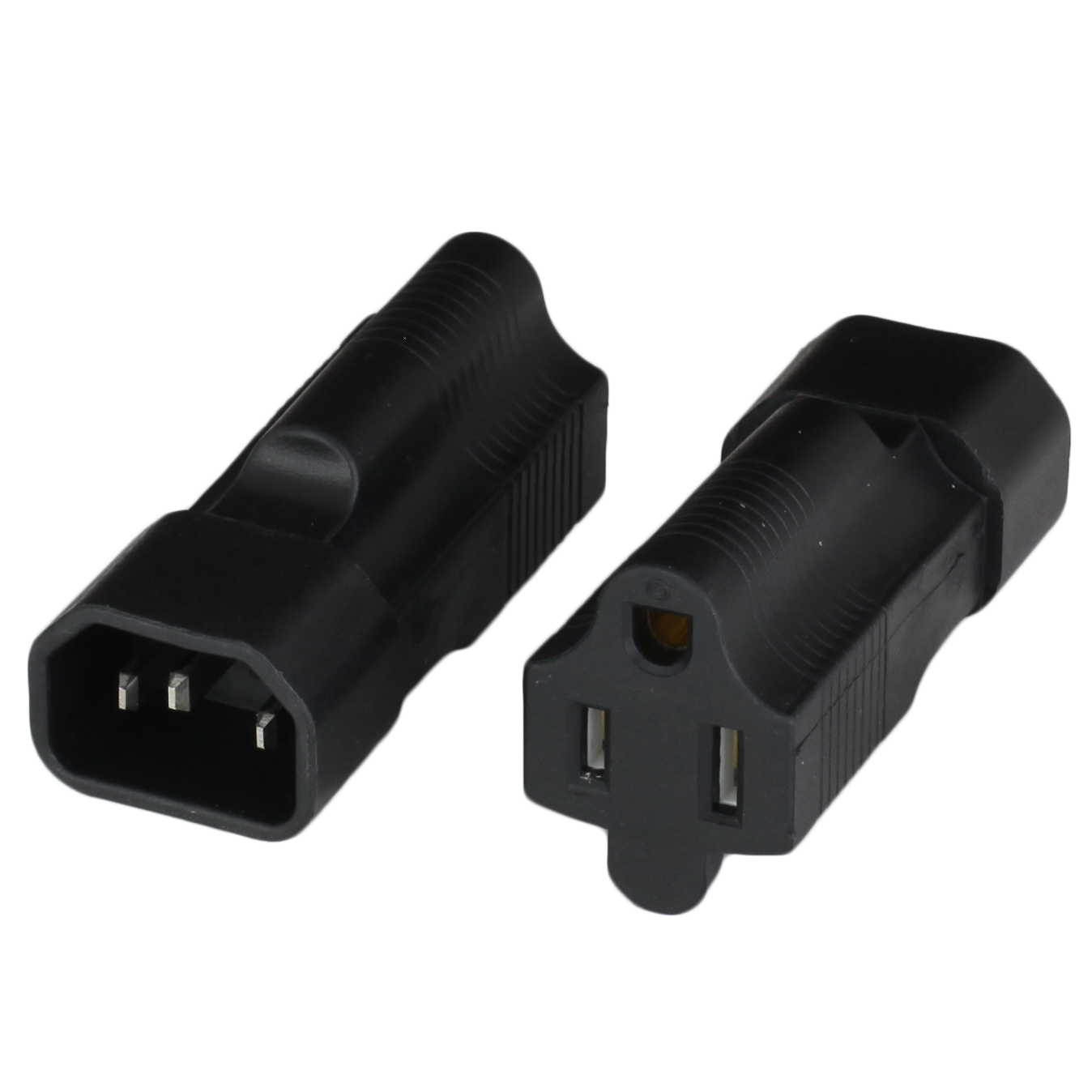 AD-14515 | IEC 60320 C14 to NEMA 5-15R Plug | IEC Plug Adapter