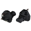 Photo of Adapter UK BS1363 Plug to IEC60320 C13 10A 250V - BLACK