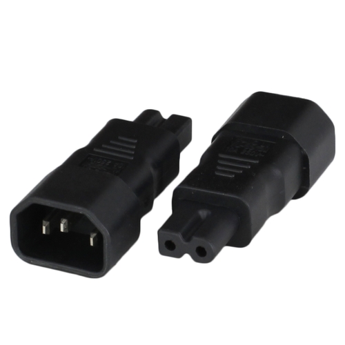 iec 60320 c14 plug to c7 polarized connector 10a 250v black Both.jpg