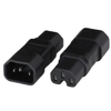 Photo of Adapter IEC60320 C14 Plug To IEC 60320 C15 Connector Black