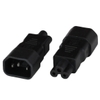 Photo of Adapter IEC60320 C14 Plug To IEC 60320 C5 Connector Black