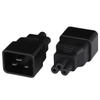 Photo of Adapter IEC60320 C20 Plug To IEC 60320 C5 Connector Black