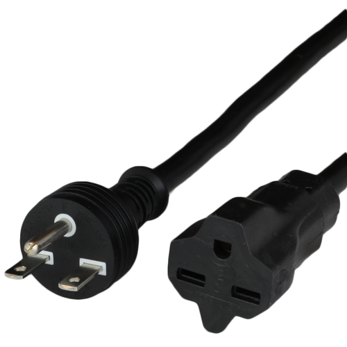 nema 615 15a 250v extension cords black Front.jpg