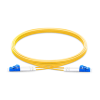 OS2 LC-LC UPC Duplex Singlemode Fiber Optic Patch Cables - Yellow