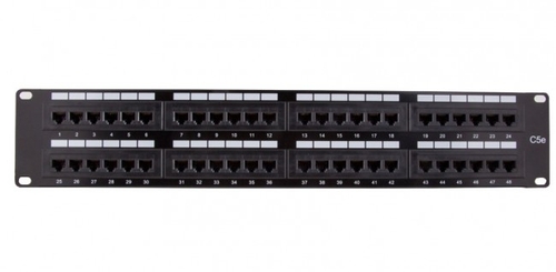 rackmount 48 port cat5e patch panel horizontal 110 type 568a 568b compatible 2u 48 port cat5e 110 type patch panel.jpg