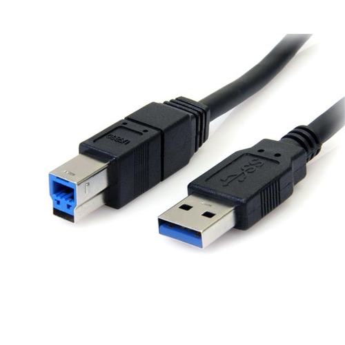 3FT USB 3.0 A Male USB B Male Black