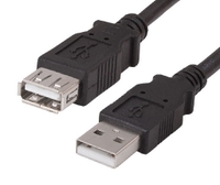Black USB 3.0 Type A Extension Cables