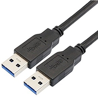 Black USB 3.0 Type A to USB Type A Cables